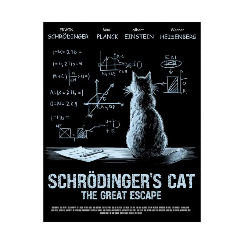 Schrodinger’s cat matte poster - Poster