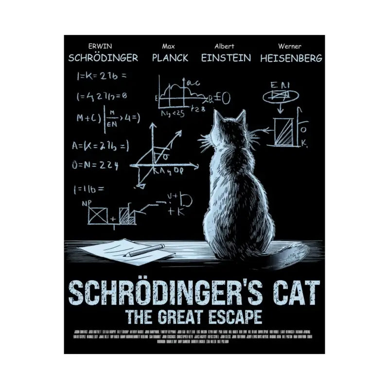 Schrodinger’s cat matte poster - Poster