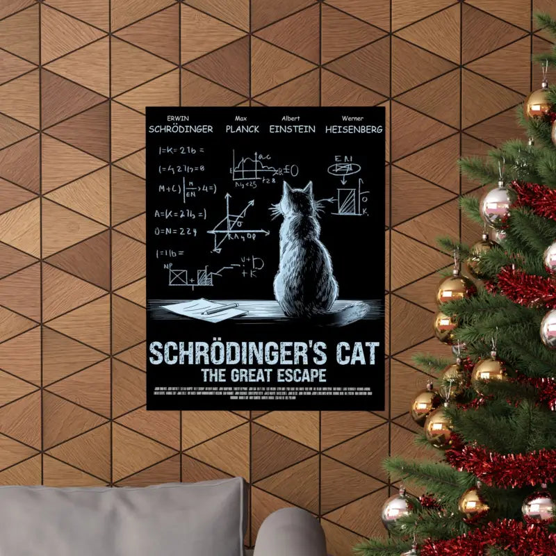 Schrodinger’s cat matte poster - Poster