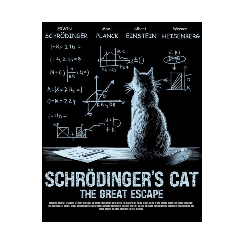 Schrodinger’s cat matte poster - Poster