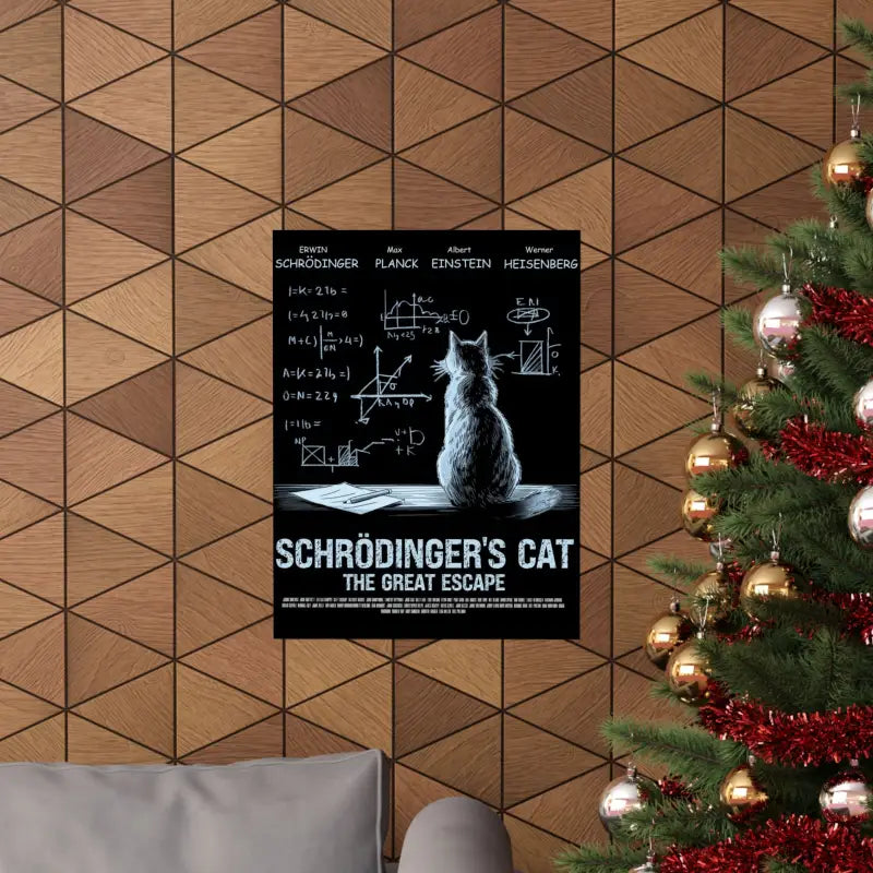 Schrodinger’s cat matte poster - Poster
