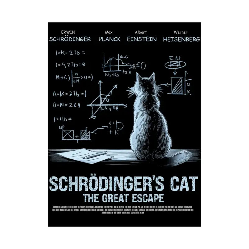 Schrodinger’s cat matte poster - Poster