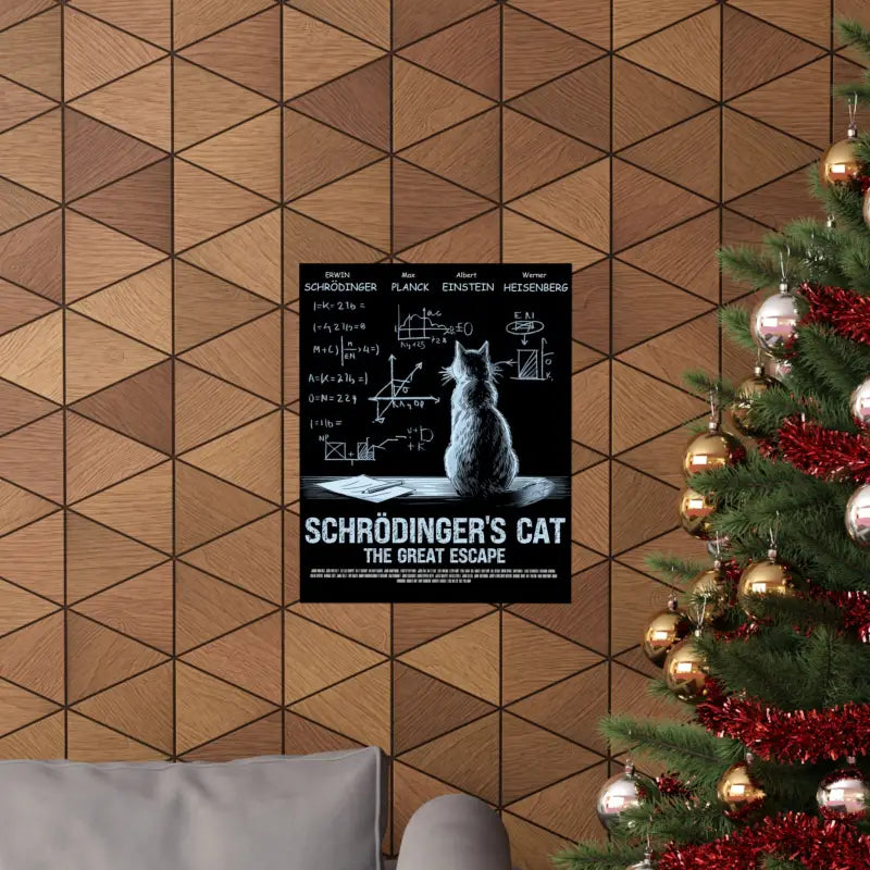 Schrodinger’s cat matte poster - Poster