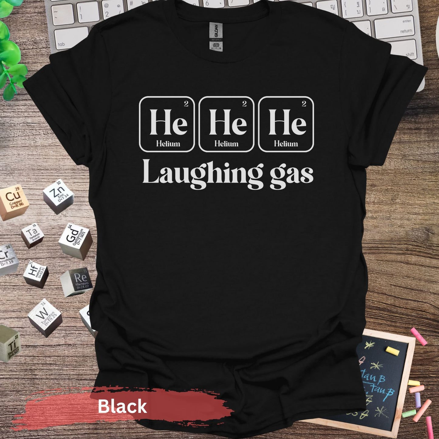 He Laughing Gas T-Shirt - Black / S - Physical Item