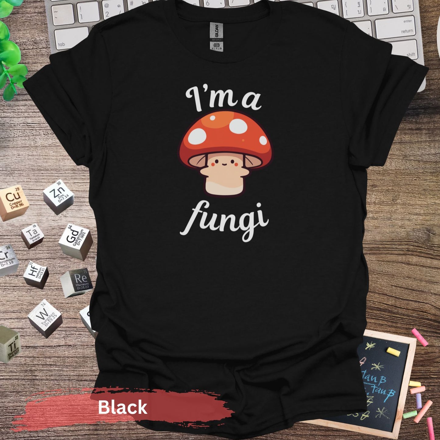 I’m a Fungi Pun Graphic T-shirt - S / Black - Physical Item