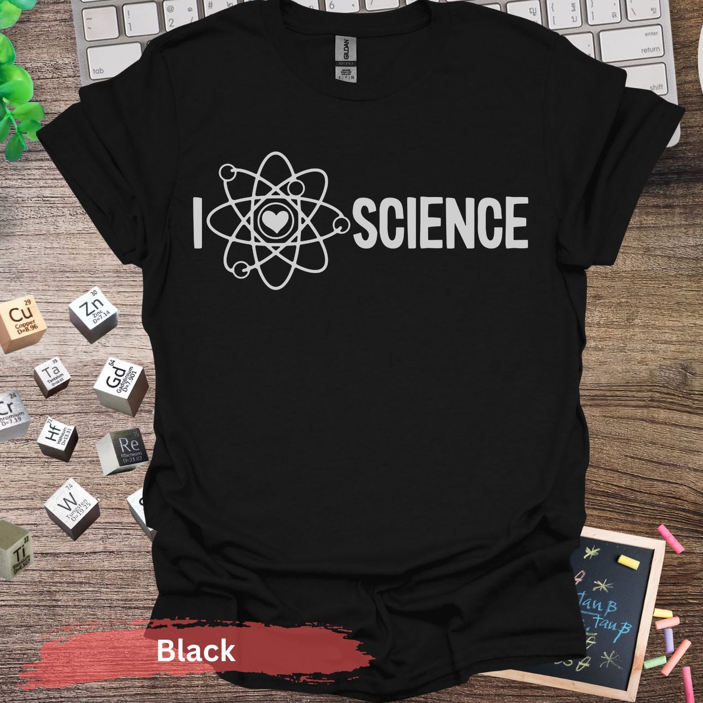 I Love Science T-Shirt - Black / S - Physical Item