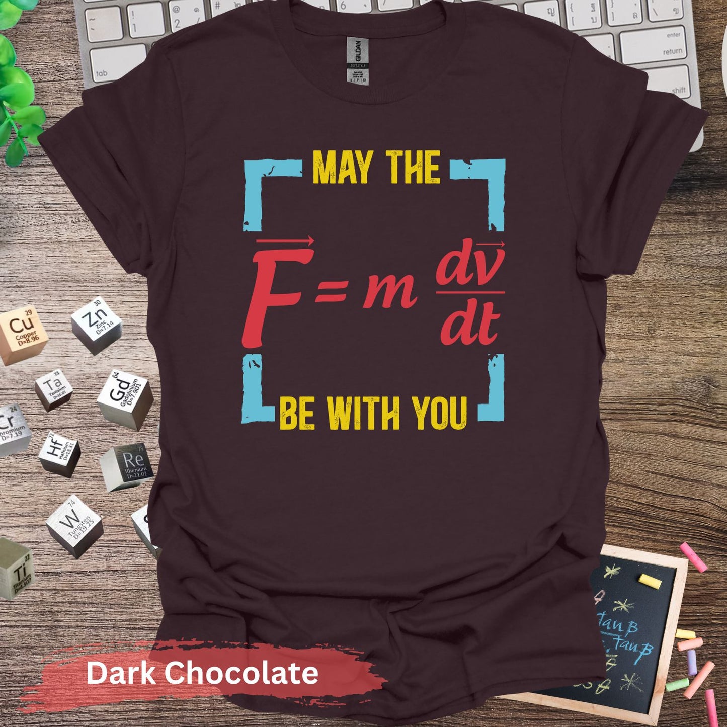 May the Force Be With You T-shirt - Dark Chocolate / S - Physical Item