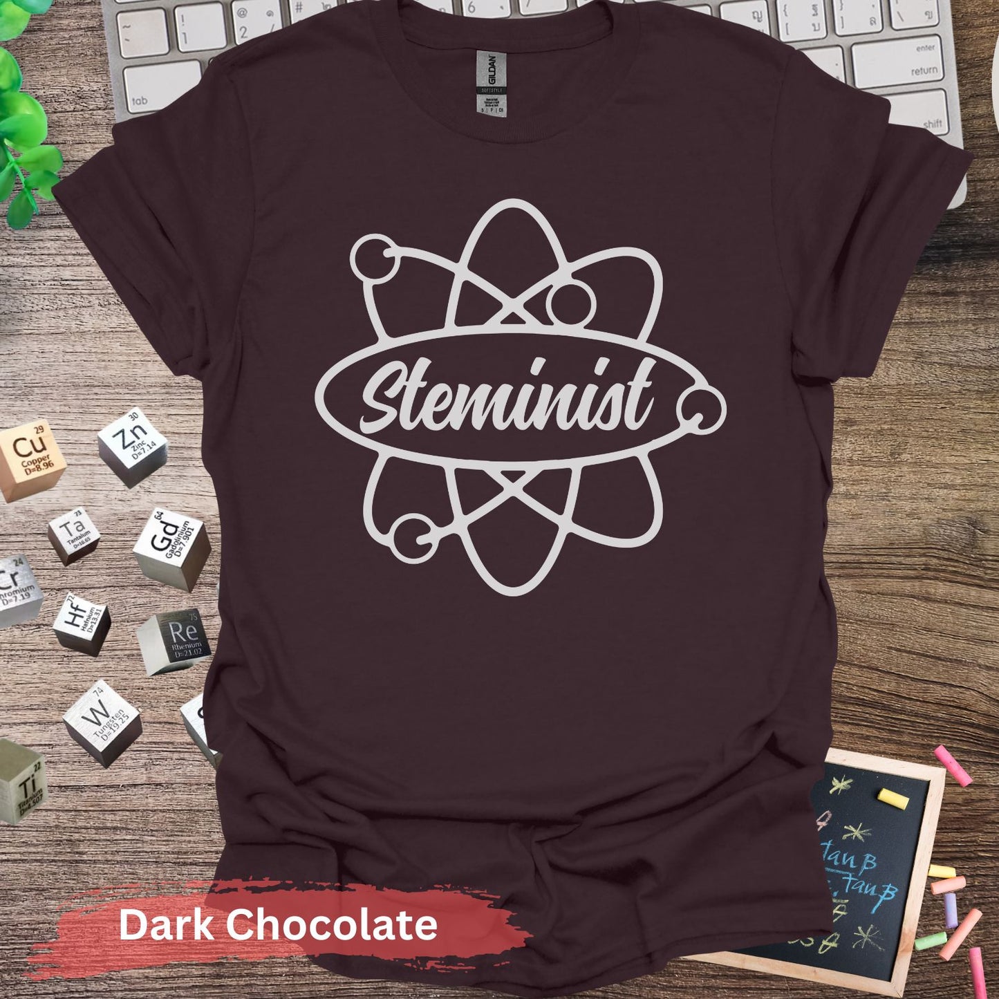 Steminist Science T-Shirt - Dark Chocolate / S - Physical Item