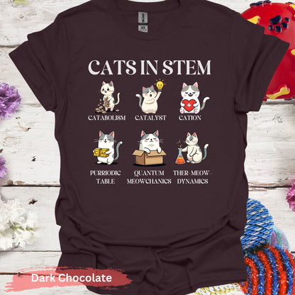Cats in STEM T-shirt