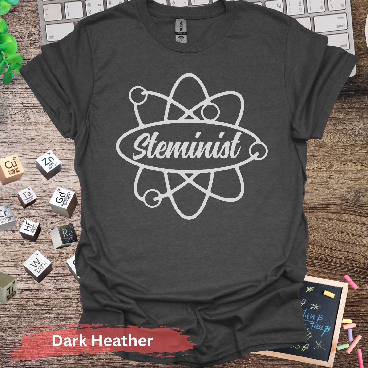 Steminist Science T-Shirt - Dark Heather / S - Physical Item