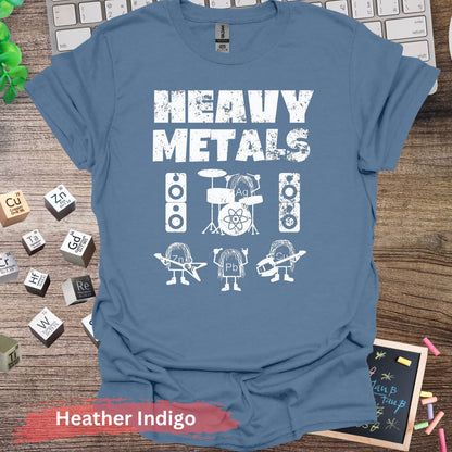 Heavy Metals Band Elements T-shirt - S / Heather Indigo - Physical Item