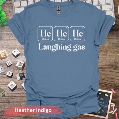 He Laughing Gas T-Shirt - Heather Indigo / S - Physical Item