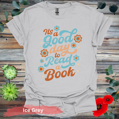 It’s a good day to read book T-shirt - S / Ice Grey - Physical Item