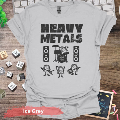 Heavy Metals Band Elements T-shirt - S / Ice Grey - Physical Item