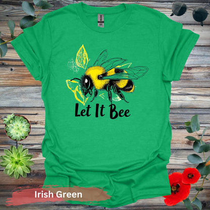 Let It Bee Graphic T-shirt - S / Irish Green - Physical Item