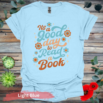 It’s a good day to read book T-shirt - S / Light Blue - Physical Item