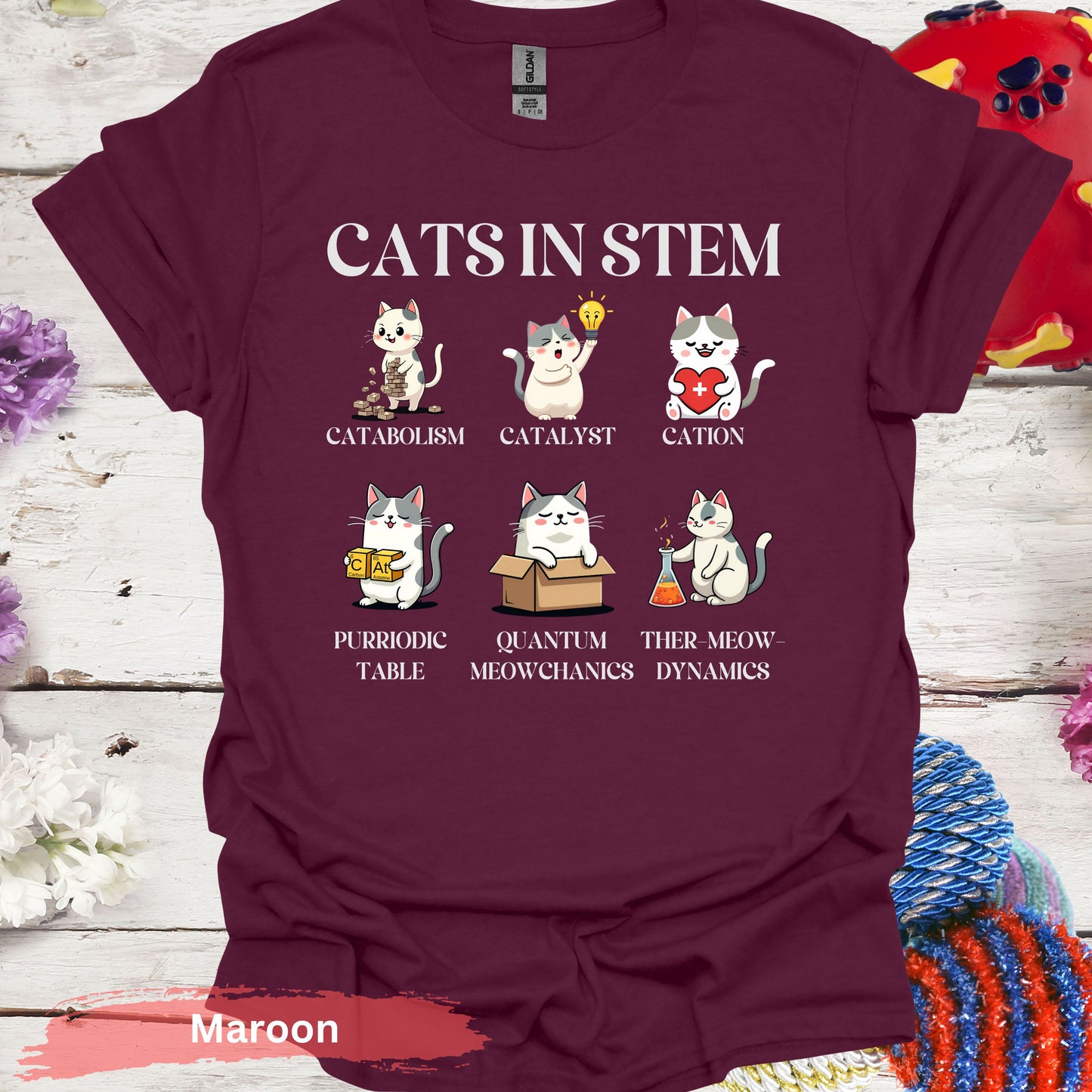 Cats in STEM T-shirt