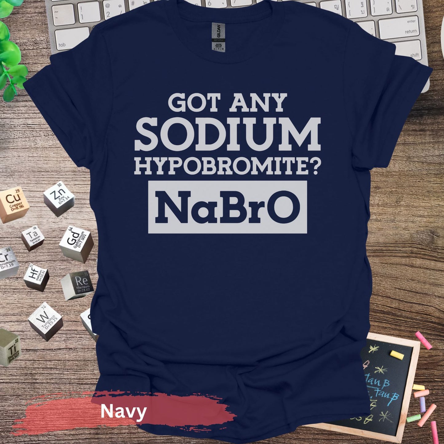 Got Any Sodium Hypobromite NaBro T-shirt - Navy / S - Physical Item