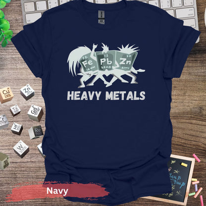 Heavy Metals Chemistry Rock Band T-shirt - Navy / S - Physical Item