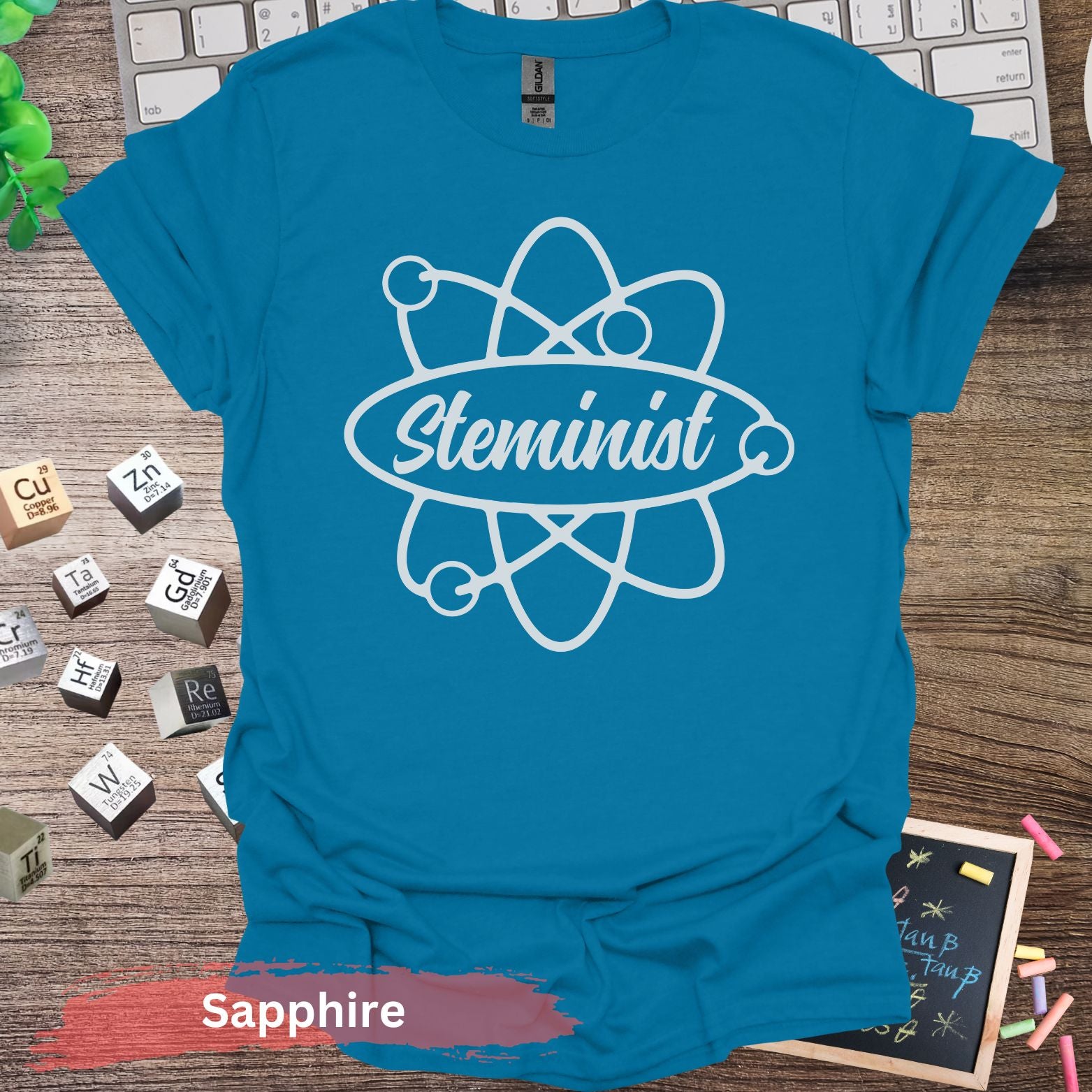 Steminist Science T-Shirt - Sapphire / S - Physical Item