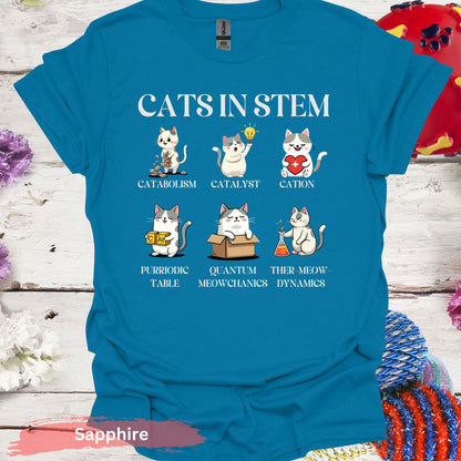 Cats in STEM T-shirt