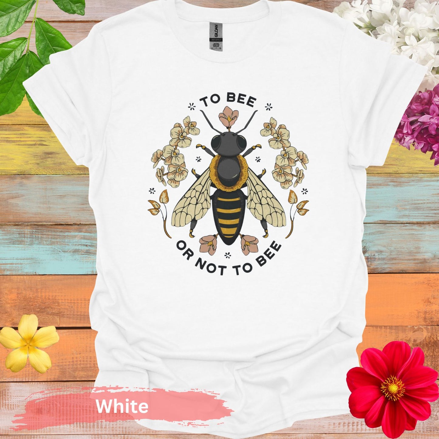 To Bee or Not T-Shirt - S / White - Physical Item