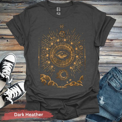 All-seeing Eye T-shirt - S / Dark Heather - Physical Item