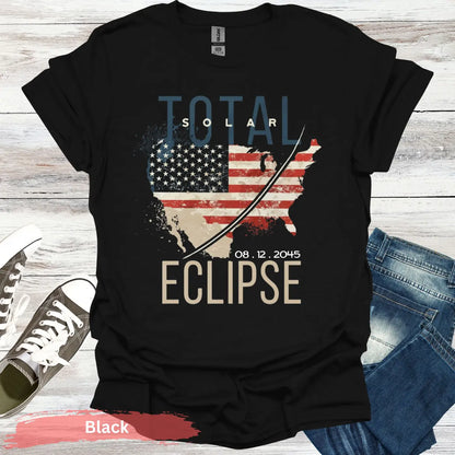 American Total Solar Eclipse T-Shirt - S / Black - Physical Item