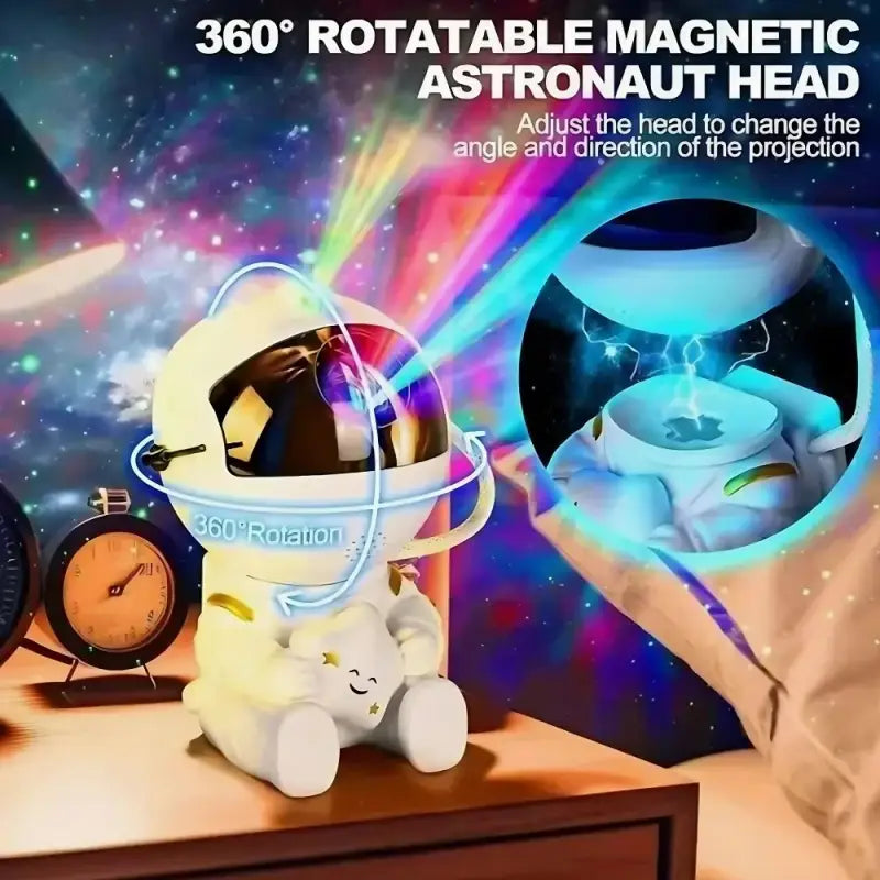 Astronaut Galaxy Star Projector Holding