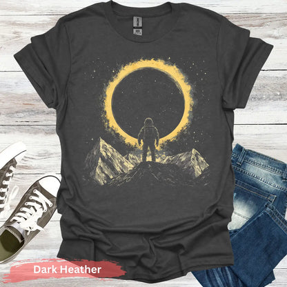 Astronaut Sunburst T-Shirt - S / Dark Heather - Physical Item