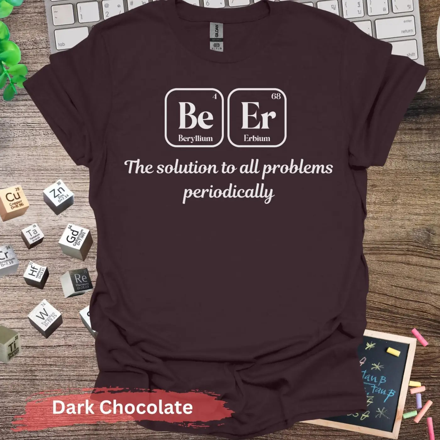 Beer Periodic Table T-Shirt - S / Dark Chocolate - Physical Item