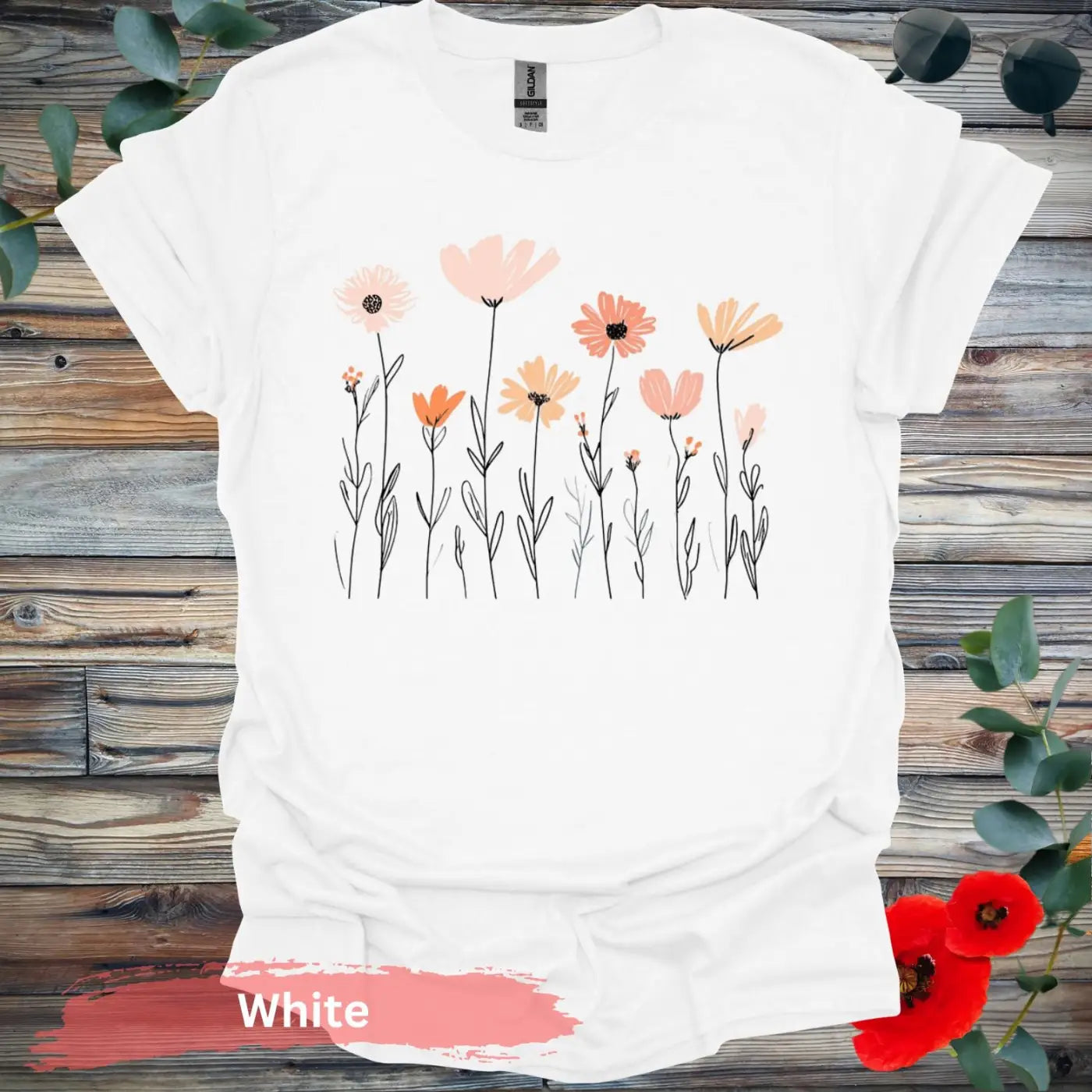 Botanical Bliss T-Shirt - S / White - Physical Item