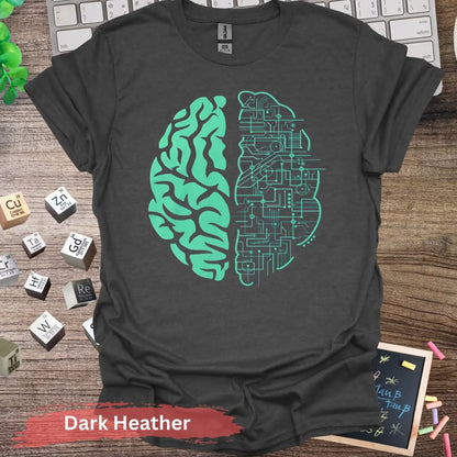 Brain Circuit T-shirt - S / Dark Heather - Physical Item