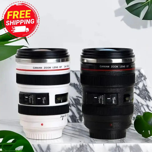 Camera Lens Coffee and Tea Mug - 301-400ml / WHITE