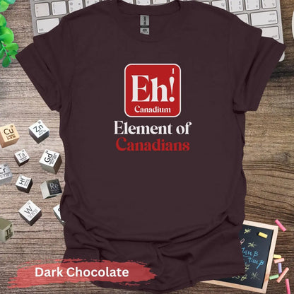 Canadium Eh! Canadians T-Shirt - S / Dark Chocolate - Physical Item