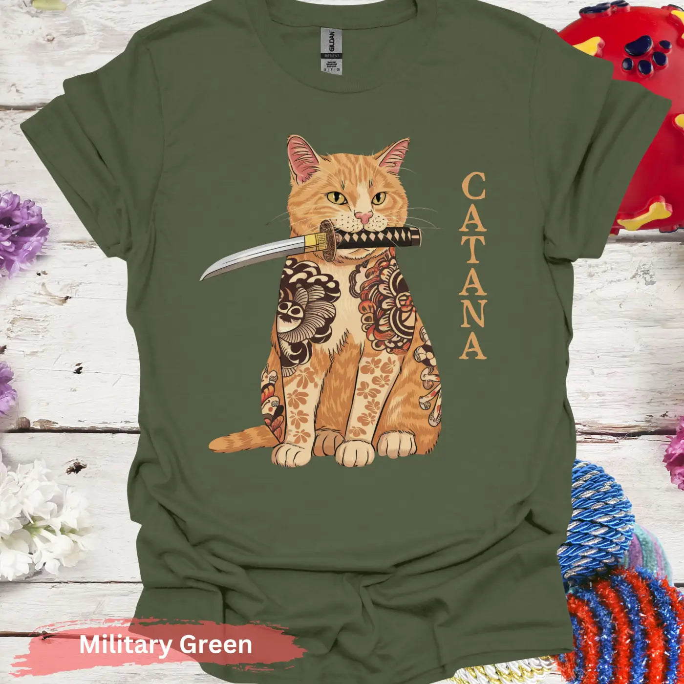 Catana T-Shirt - S / Military Green - Physical Item