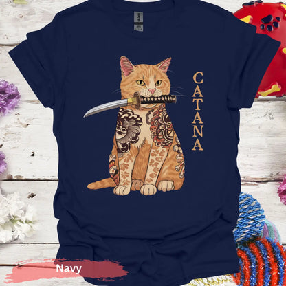 Catana T-Shirt - S / Navy - Physical Item