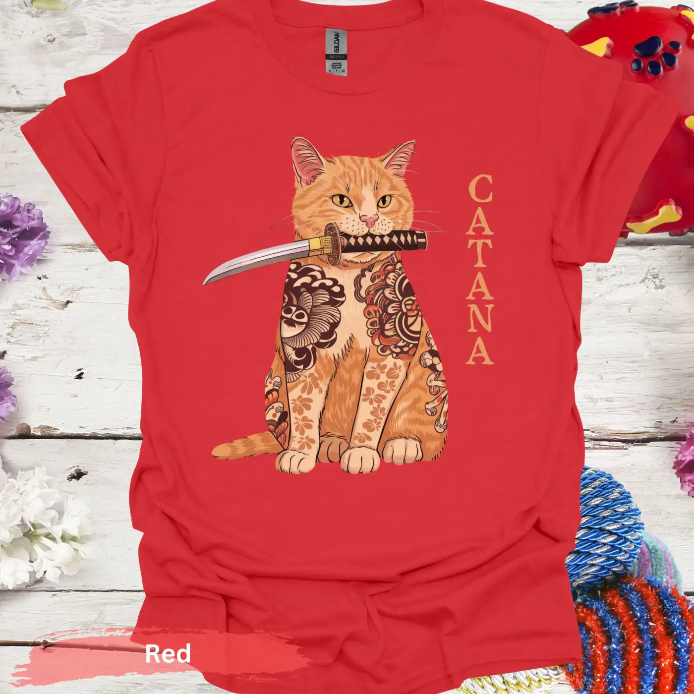 Catana T-Shirt - S / Red - Physical Item