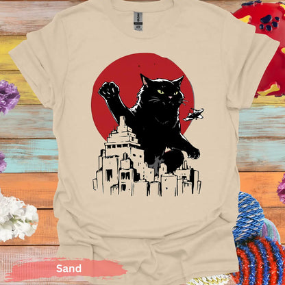 Catzilla T-shirt - S / Sand - Physical Item