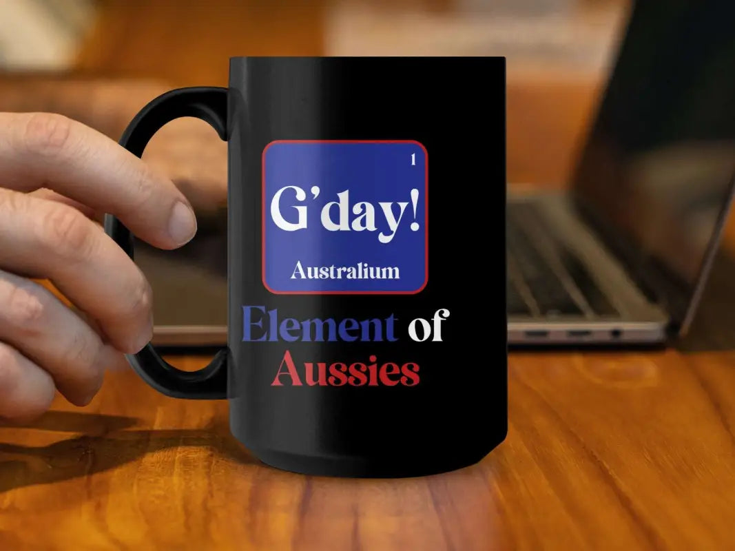 Cheerful G’day Australia Element Aussies Themed Mug - Physical Item