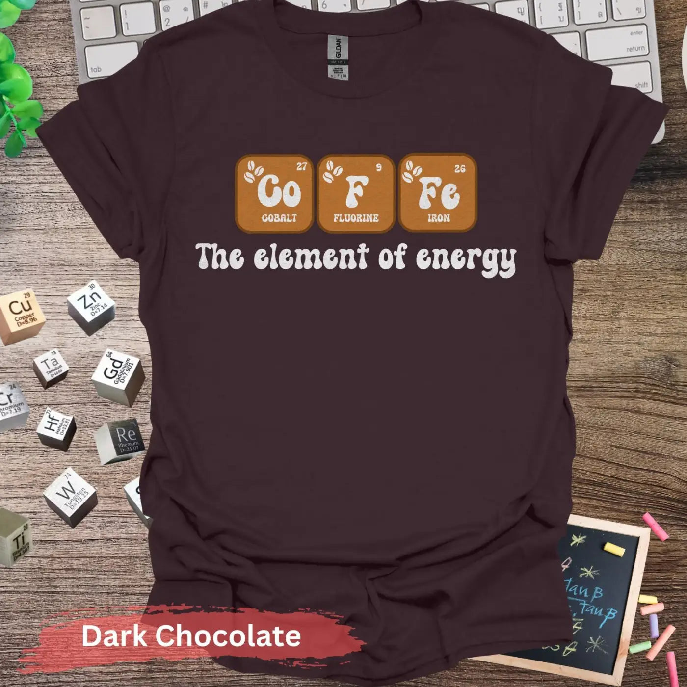 Coffee the Element of Energy Periodic Table - S / Dark Chocolate - Physical Item