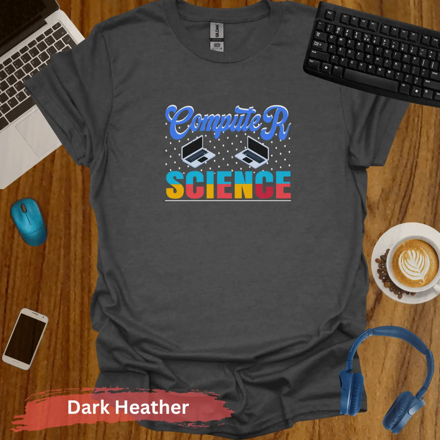 Computer Science T-Shirt - S / Dark Heather - Physical Item