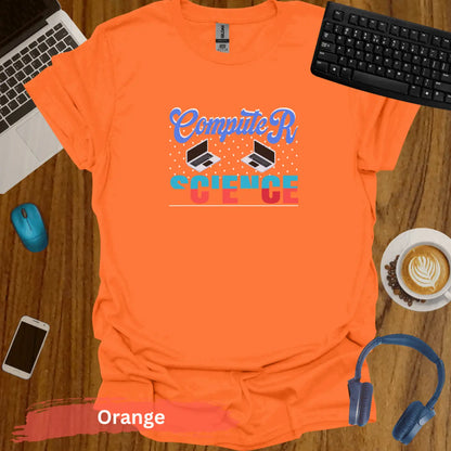 Computer Science T-Shirt - S / Orange - Physical Item