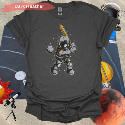 Cosmic Baseball Astronaut T-Shirt - Hit a Moonshot in Style - Physical Item