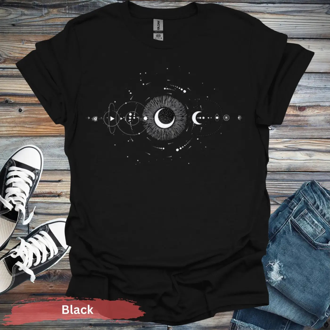 Cosmic Chaos T-Shirt - S / Black - Physical Item