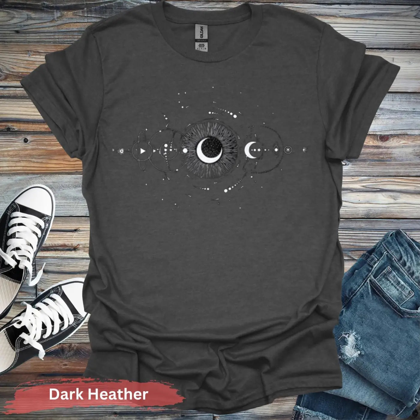 Cosmic Chaos T-Shirt - S / Dark Heather - Physical Item