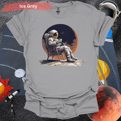 Cosmic Coffee Break T-Shirt – Sip Among the Stars! - Physical Item