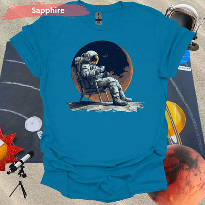 Cosmic Coffee Break T-Shirt – Sip Among the Stars! - Physical Item