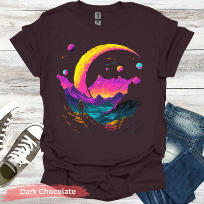 Cosmic Explorer T-shirt - S / Dark Chocolate - Physical Item