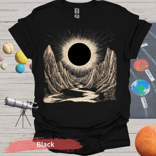 Cosmic pathway to Eclipse of Eternity T-shirt - S / Black - Physical Item